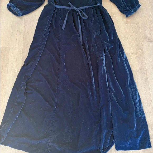 April Cornell Midnight Blue Velvet Dress - Picture 6 of 8